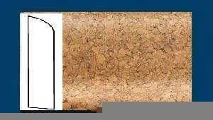 Плинтус пробковый ArtCorkDesing С 106 (Колер 8) 10х60х910 мм в Самаре