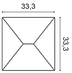 Декоративная панель Orac W106 (33.3x33.3x2.9 см) в Самаре
