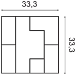 Декоративная панель Orac W103 (33.3x33.3x2.5 см) в Самаре