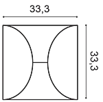 Декоративная панель Orac W107 (33.3x33.3x2.9 см) в Самаре