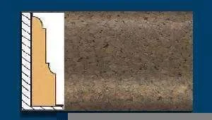 Плинтус пробковый ArtCorkDesing С 103 (Колер 7) 12х65х910 мм в Самаре