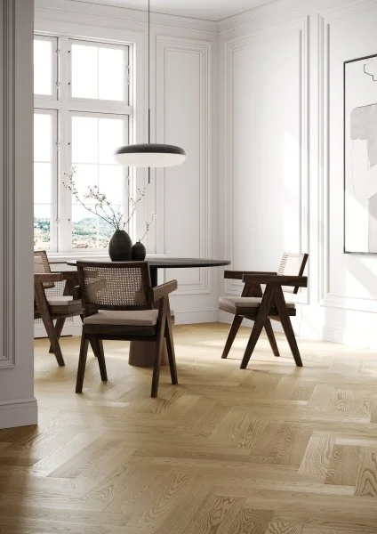 Паркетная доска Quartz Parquet Английская Ёлка Дуб Шампань 33-414 в Самаре