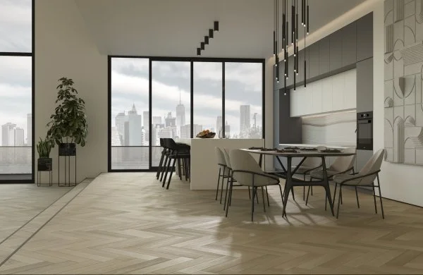 Паркетная доска Quartz Parquet Английская Ёлка Дуб Лимба 33-405 в Самаре