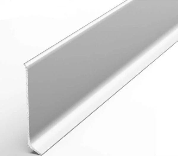 Алюминиевый плинтус Bonkeel ПЛ60 501л Серебро Люкс (58,5х11,2х2500мм) в Самаре