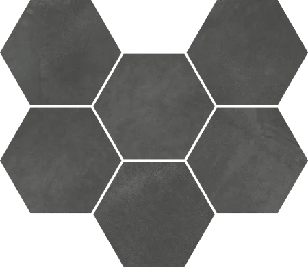 Керамогранит Italon Континуум Петрол Мозаика Гексагон (Натуральная 25х29) в Самаре