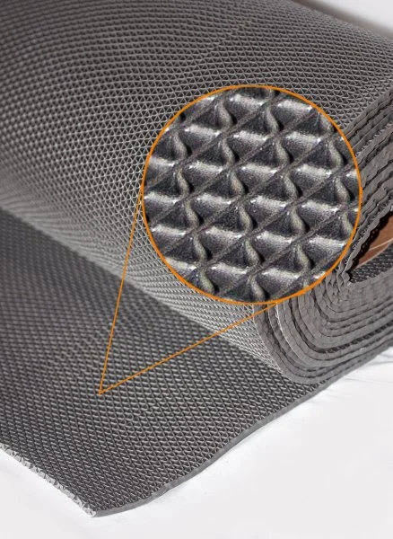 Грязезащитное рулонное покрытие ЗигЗаг Серый 5 мм (1,2 м) Китай в Самаре