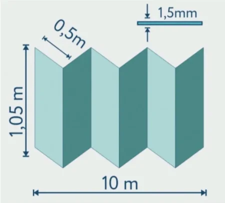 Подложка Солид 1,5мм гармошка для LVT (10.5м2) в Самаре