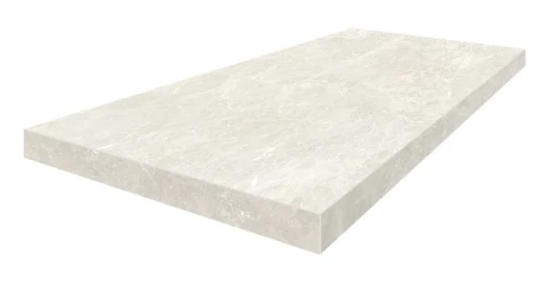 Керамогранит Coliseum Да Винчи Уайт Ступень угловая левая (Натуральный, 33х60) в Самаре