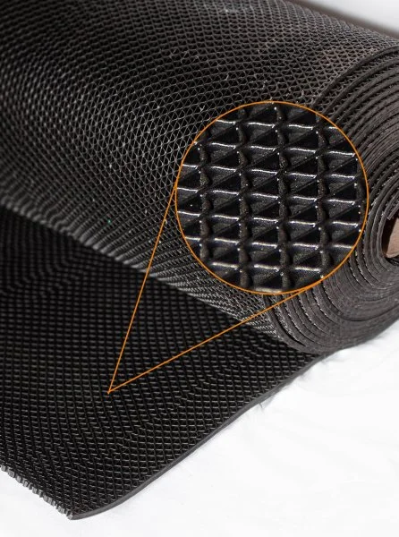 Грязезащитное рулонное покрытие ЗигЗаг Черный 5 мм (0,9 м) Китай в Самаре