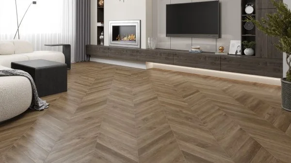 Кварц-виниловая плитка Alpine Floor Chevron Макадамия ECO 20-5 (2,5 мм. 43 класс) в Самаре