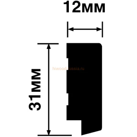 Финишный молдинг LF124B GN68 левый декорированный (31х12х2700мм) в Самаре