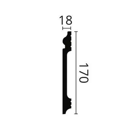 Плинтус NMC Wallstyl FL17 (170х18х2000 мм) в Самаре