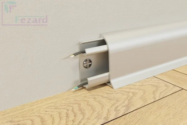 Алюминиевый плинтус Fezard Серебро 43х22х2,5м в Самаре