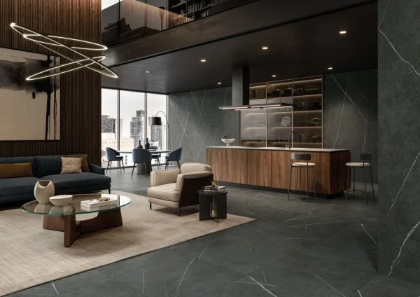 Керамогранит Italon Метрополис Империал Блэк 120х278 (Натуральная и Реттифицированная) в Самаре