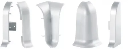 Угол наружный для плинтуса ALP-C43 Серебро (ПВХ) в Самаре