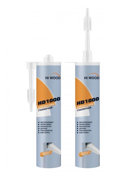Монтажно-стыковочный клей HiWood HD1000 Белый 280 ml в Самаре