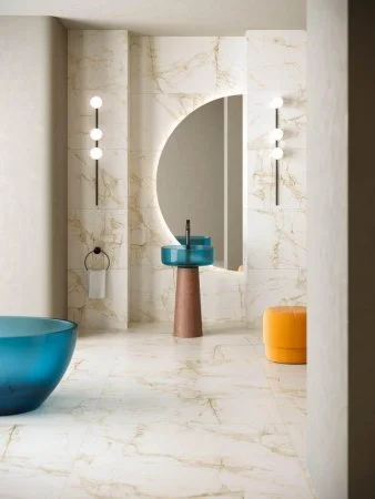 Керамогранит Coliseum Канова Уайт 60х120 (Натуральный и Реттифицированный) в Самаре