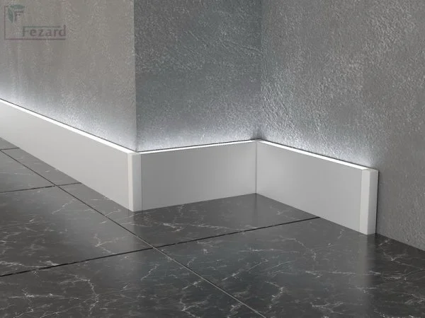 Алюминиевый плинтус Fezard Кабельный ALP-G80-LA Алюминий 80*15*2500 мм в Самаре