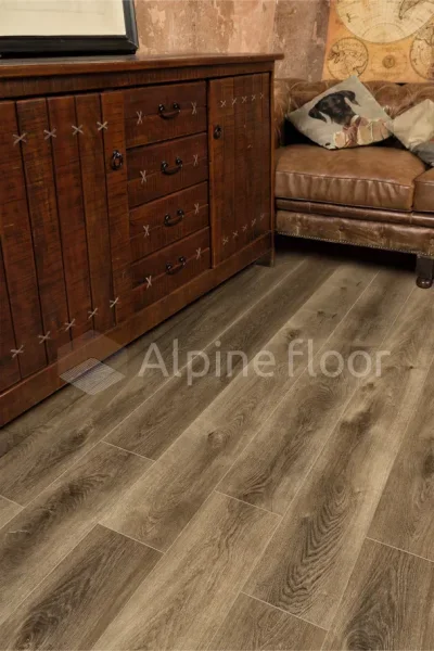 Кварц-виниловая плитка Alpine Floor Premium XL Дуб Коричневый ЕСО 7-9, 8 мм. 43 класс в Самаре
