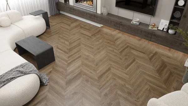 Кварц-виниловая плитка Alpine Floor Chevron Макадамия ECO 20-5 (2,5 мм. 43 класс) в Самаре