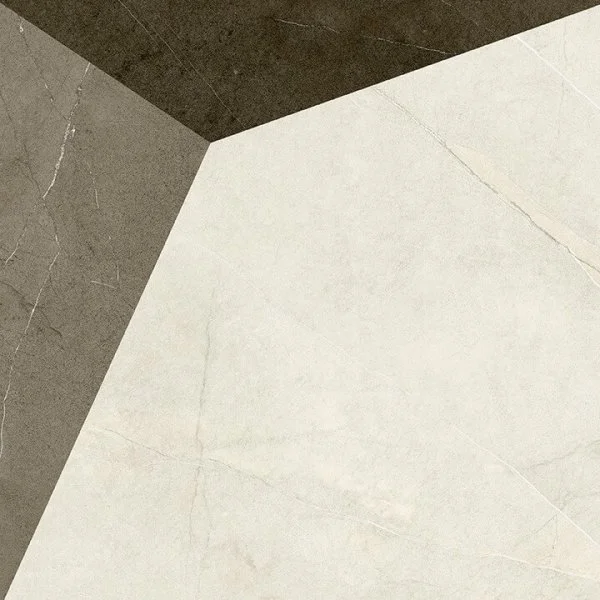 Керамогранит Coliseum Фьямма Уайт Вставка Фрэйм 60х60 (Натуральный и Реттифицированный) в Самаре