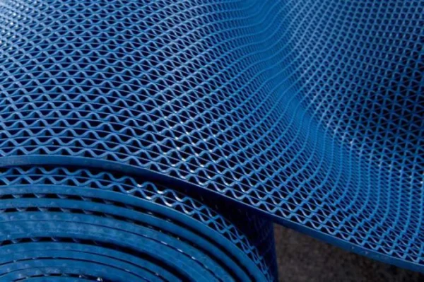 Грязезащитное рулонное покрытие ЗигЗаг Синий 4,5 мм (1,2 м) Китай в Самаре