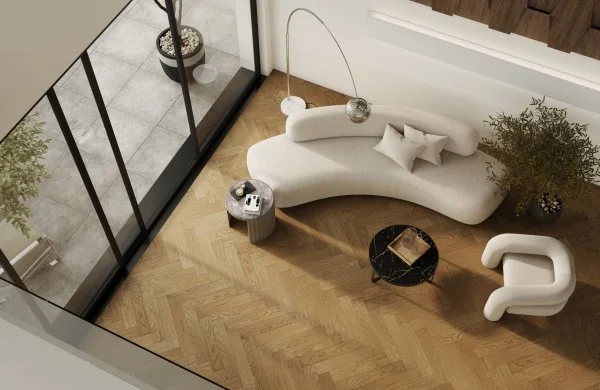 Паркетная доска Quartz Parquet Английская Ёлка Дуб Рустикальный 33-410 в Самаре