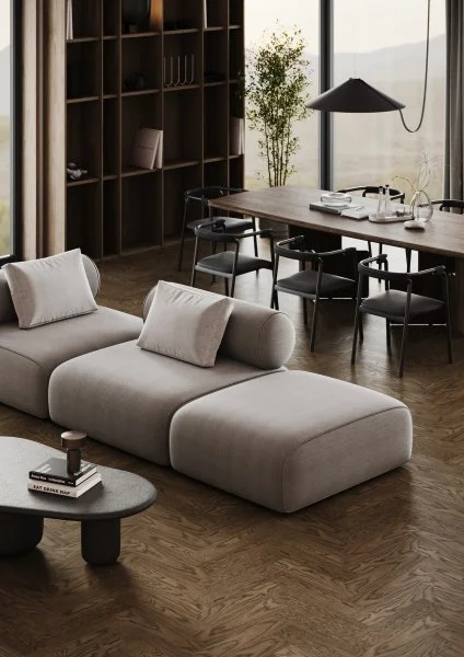 Паркетная доска Quartz Parquet Штучный паркет Дуб Брауни 44-413 в Самаре