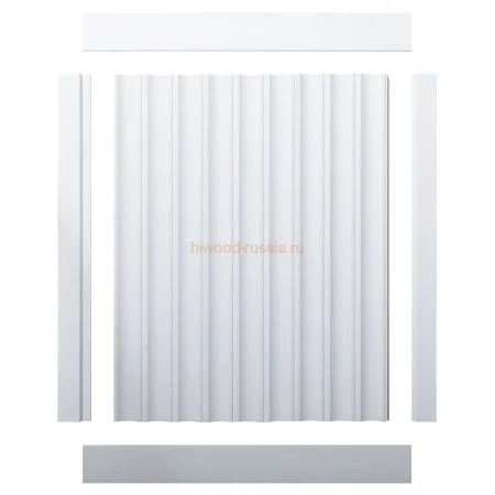 Финишный молдинг LF124A NP правый белый (42х12х2700мм) в Самаре