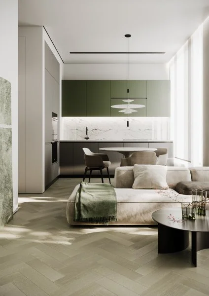 Паркетная доска Quartz Parquet Штучный паркет Дуб Лунный 44-1258-08 в Самаре