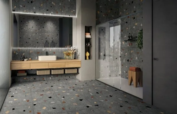 Керамогранит Coliseum Палладио Блэк 60х120 (Натуральный и Реттифицированный) в Самаре