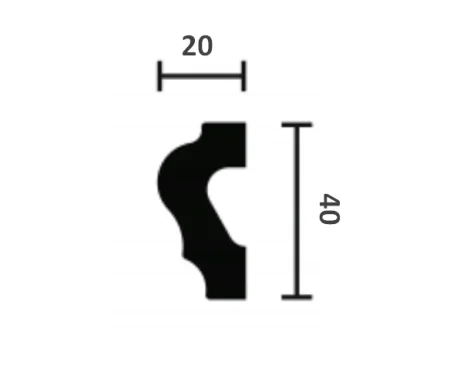 Молдинг NMC Wallstyl WL2 (40х20х2000 мм) в Самаре