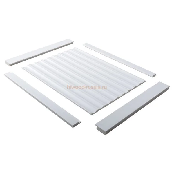 Финишный молдинг LF124A NP правый белый (42х12х2700мм) в Самаре