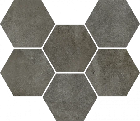 Керамогранит Coliseum Экспо Дарк Мозаика Гексагон (Натуральная, 25х29) в Самаре