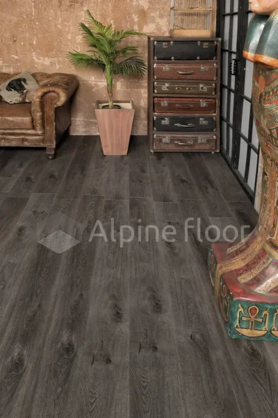 Кварц-виниловая плитка Alpine Floor Premium XL Дуб Торфяной ЕСО 7-11, 8 мм. 43 класс в Самаре