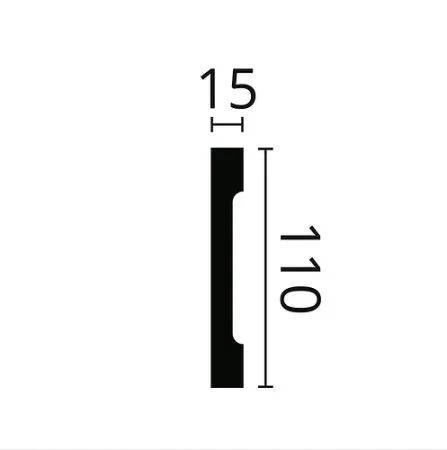 Плинтус NMC Wallstyl FD2S (110х15х2000 мм) в Самаре