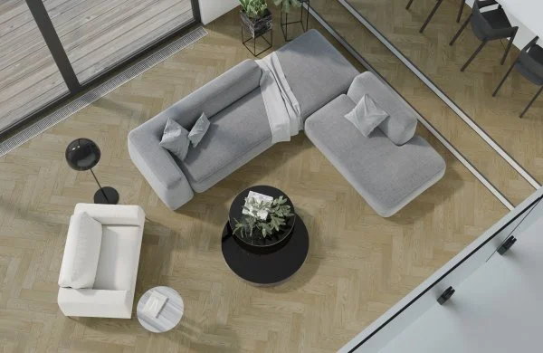 Паркетная доска Quartz Parquet Английская Ёлка Дуб Карельский 33-419 в Самаре