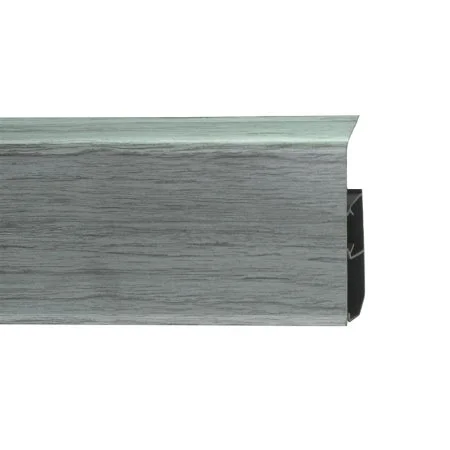 Пластиковый плинтус Royce №333 Серебристый Жемчуг (80х24х2200мм) в Самаре