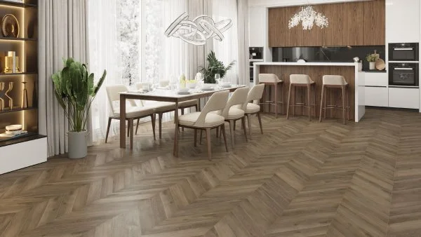Кварц-виниловая плитка Alpine Floor Chevron Дуб Насыщенный ECO 20-4 (2,5 мм. 43 класс) в Самаре
