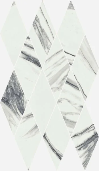 Керамогранит Italon Шарм Делюкс Статуарио Фантастико 28х48 мозаика Даймонд (Люкс) в Самаре