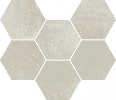 Керамогранит Coliseum Экспо Уайт Мозаика Гексагон (Натуральная, 25х29) в Самаре