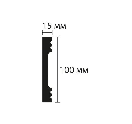 Плинтус NMC Wallstyl FD10 (100х15х2000 мм) в Самаре