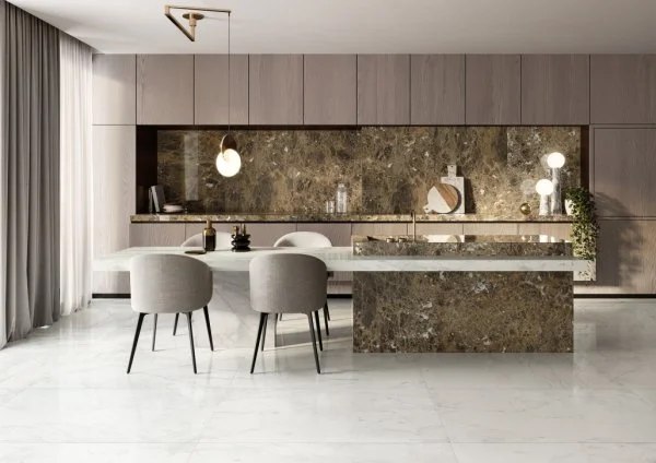 Керамогранит Italon Шарм Делюкс Бьянко Микеланджело 60х120 (Паттинированная и реттифицированная) в Самаре