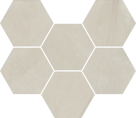 Керамогранит Italon Континуум Пьюр Мозаика Гексагон (Натуральная 25х29) в Самаре
