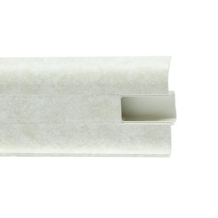 Пластиковый плинтус Royce №860 Белый Кварц (58х22х2200мм) в Самаре