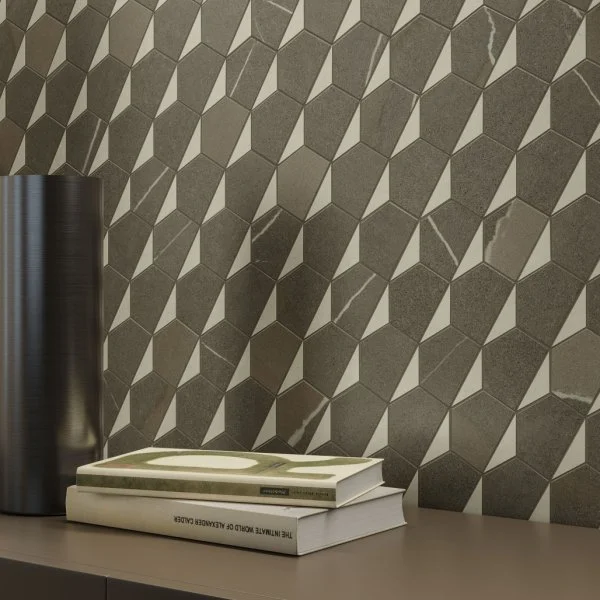 Керамогранит Italon Метрополис Мозаика Гексакон Ворм 25.4x31 (Натуральная) в Самаре