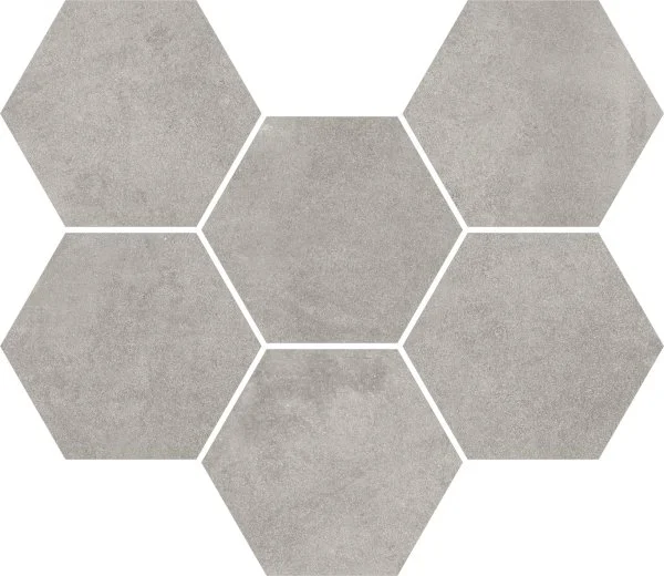 Керамогранит Coliseum Экспо Грэй Мозаика Гексагон (Натуральная, 25х29) в Самаре