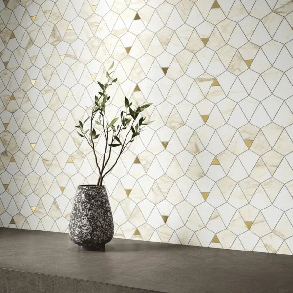 Керамогранит Italon Этернум Каррара Мозаика Вертекс 25.8х30 (Натуральная) в Самаре