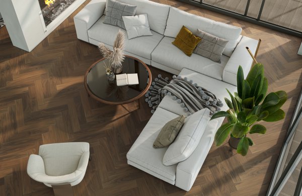 Паркетная доска Quartz Parquet Английская Ёлка Орех Американский 33-400-29 в #REGION_NAME_DECLINE_PP#