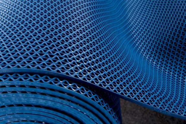 Грязезащитное рулонное покрытие ЗигЗаг Синий 4,5 мм (1,2 м) Китай в #REGION_NAME_DECLINE_PP#